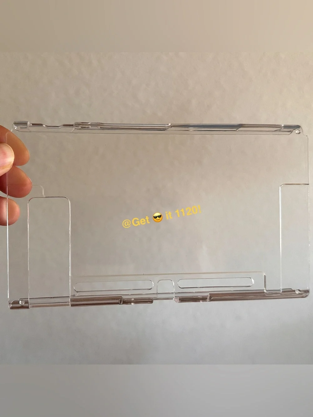 Nintendo Switch Clear Cover Case + Soft Silicon Thumb Cover